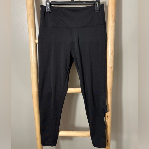 Kay Unger large Black Leggings sheer scrunched calf detail - Picture 1 of 9